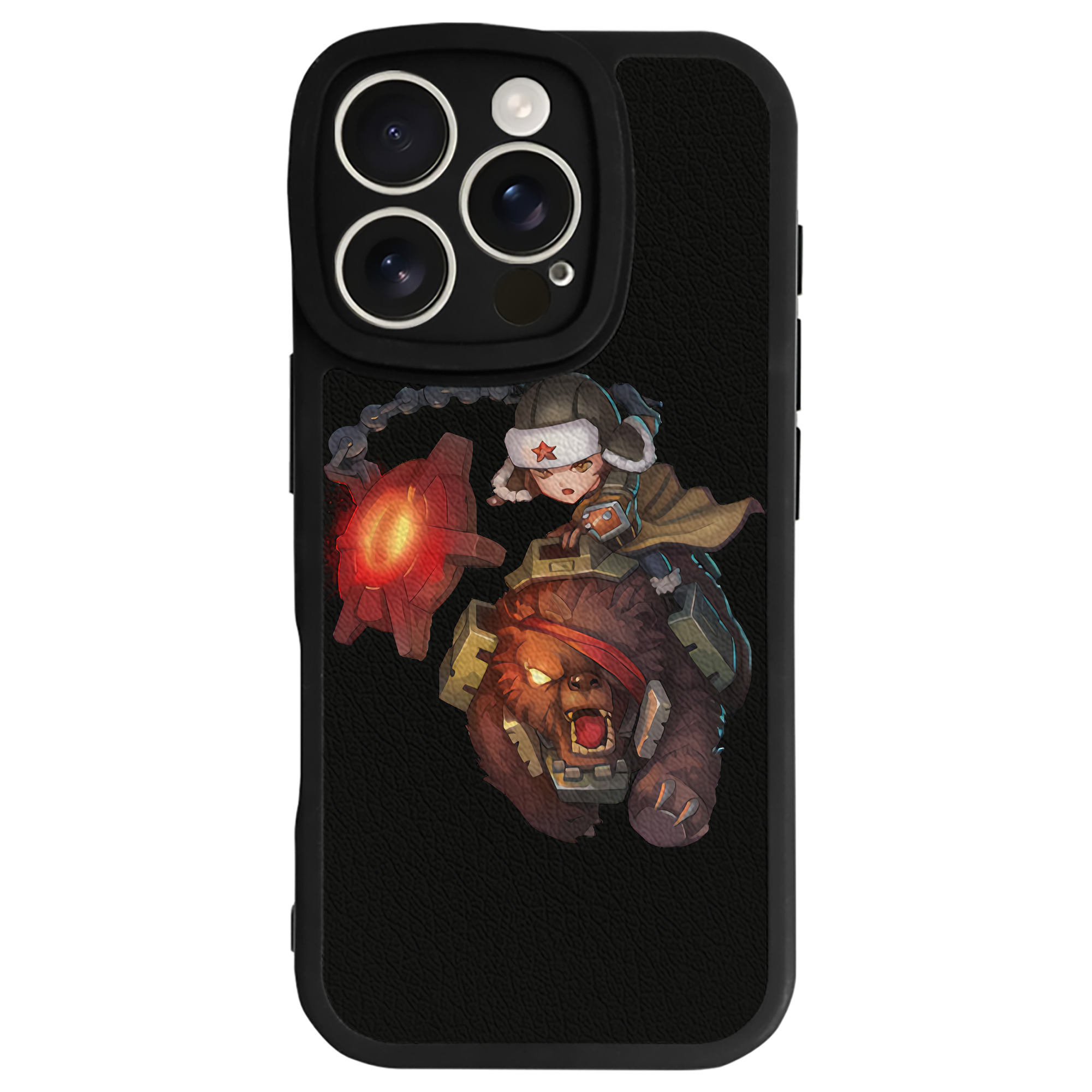 （画像用） リーグ・オブ・レジェンド League of Legends LOL 【iPhone 16シリーズ対応】シリコンスマホケース（レザー調） 材質：シリコン